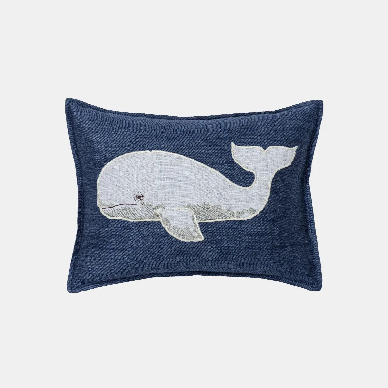 Back Support Pillows for Office ChairsDown Alternative Pillows for Ethical ChoicesWhale Applique Lumbar Pillow Back Support Pillows for Office ChairsDown Alternative Pillows for Ethical ChoicesWhale Applique Lumbar Pillow