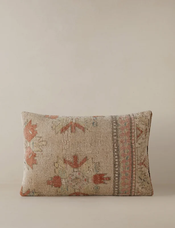 Silk Pillows for Smooth Skin and HairRound Pillows for Boho-Style InteriorsVintage Lumbar Pillow No. 24, 16" x 24" Silk Pillows for Smooth Skin and HairRound Pillows for Boho-Style InteriorsVintage Lumbar Pillow No. 24, 16" x 24"
