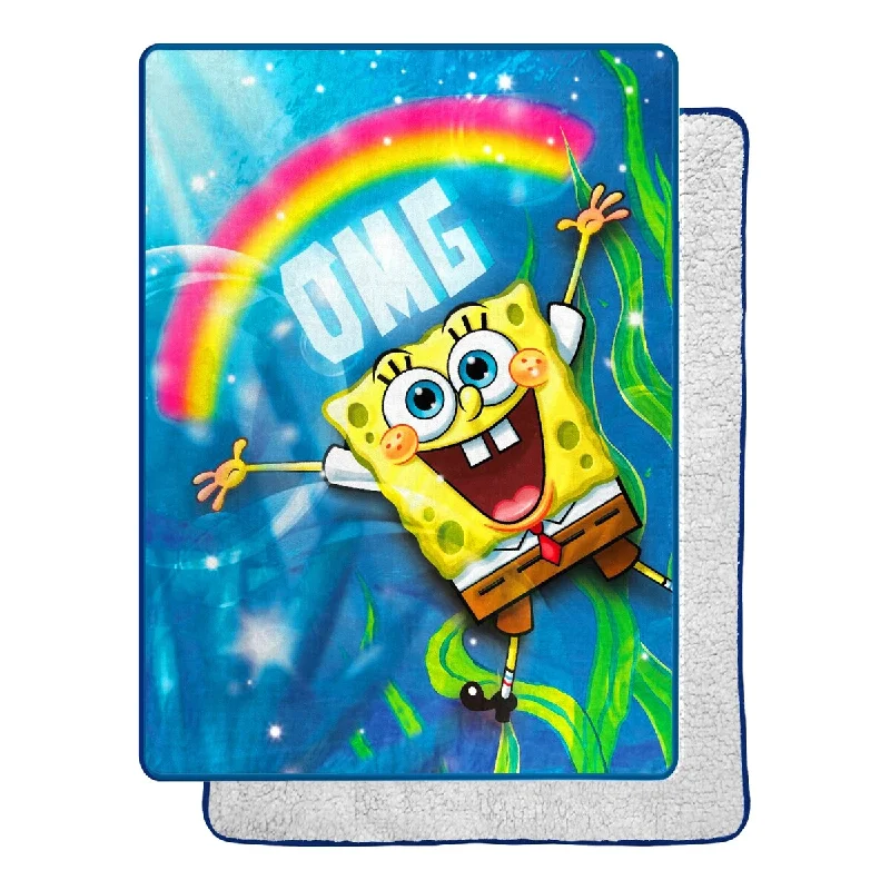 Microfiber blankets that are durable and easy to care forSpongeBob - OMG