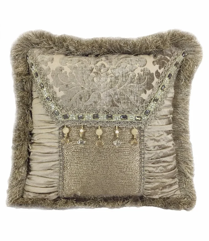 Decorative Pillows for Living Room MakeoverOrthopedic Pillows for Back Pain ReliefDecorative Throw Pillow Grey Taupe Chenille Damask Silk Beads Square 14x14 Decorative Pillows for Living Room MakeoverOrthopedic Pillows for Back Pain ReliefDecorative Throw Pillow Grey Taupe Chenille Damask Silk Beads Square 14x14