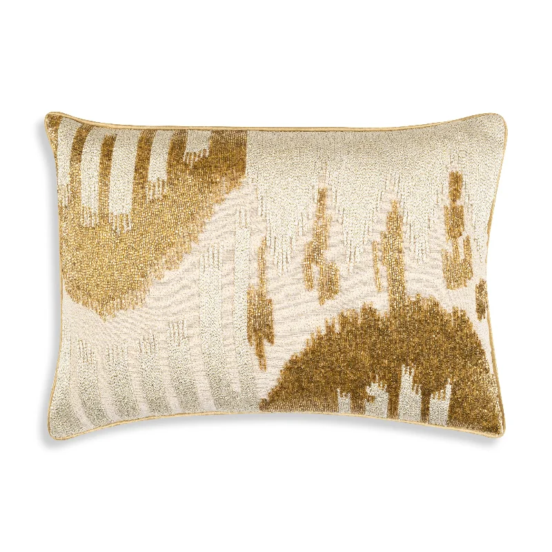 Pregnancy Pillows for Expectant MothersSoft and Fluffy Pillows for Bedroom ComfortSayra Ivory Gold Lumbar Pillow Pregnancy Pillows for Expectant MothersSoft and Fluffy Pillows for Bedroom ComfortSayra Ivory Gold Lumbar Pillow
