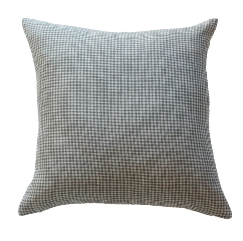 Down Alternative Pillows for Ethical ChoicesBack Support Pillows for Office ChairsGingham Green Pillow Cover