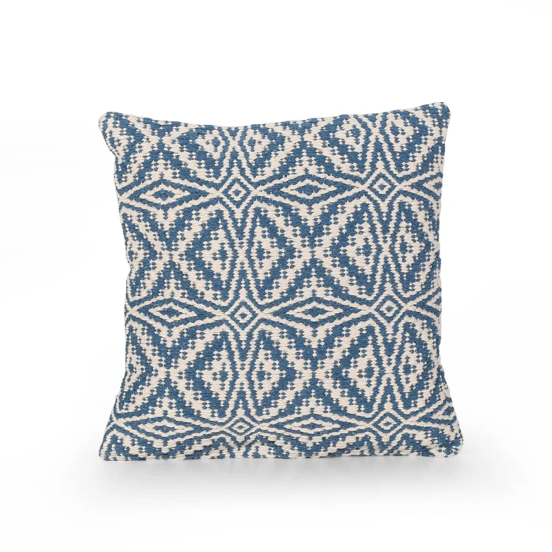 Orthopedic Pillows for Back Pain ReliefRound Pillows for Boho-Style InteriorsEllen Boho Cotton Pillow Cover, Blue and White Orthopedic Pillows for Back Pain ReliefRound Pillows for Boho-Style InteriorsEllen Boho Cotton Pillow Cover, Blue and White