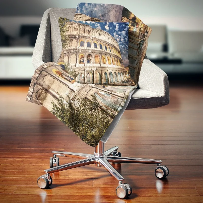 Acrylic blankets for a soft and affordable alternativeDesignart 'Wonderful Coliseum at Dusk' Landscape Fleece Throw Blanket Acrylic blankets for a soft and affordable alternativeDesignart 'Wonderful Coliseum at Dusk' Landscape Fleece Throw Blanket