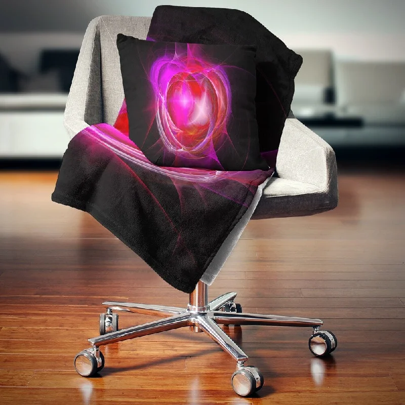 Cashmere blankets for ultimate softness and luxuryDesignart 'Red Fractal Explosion Supernova' Abstract Throw Blanket