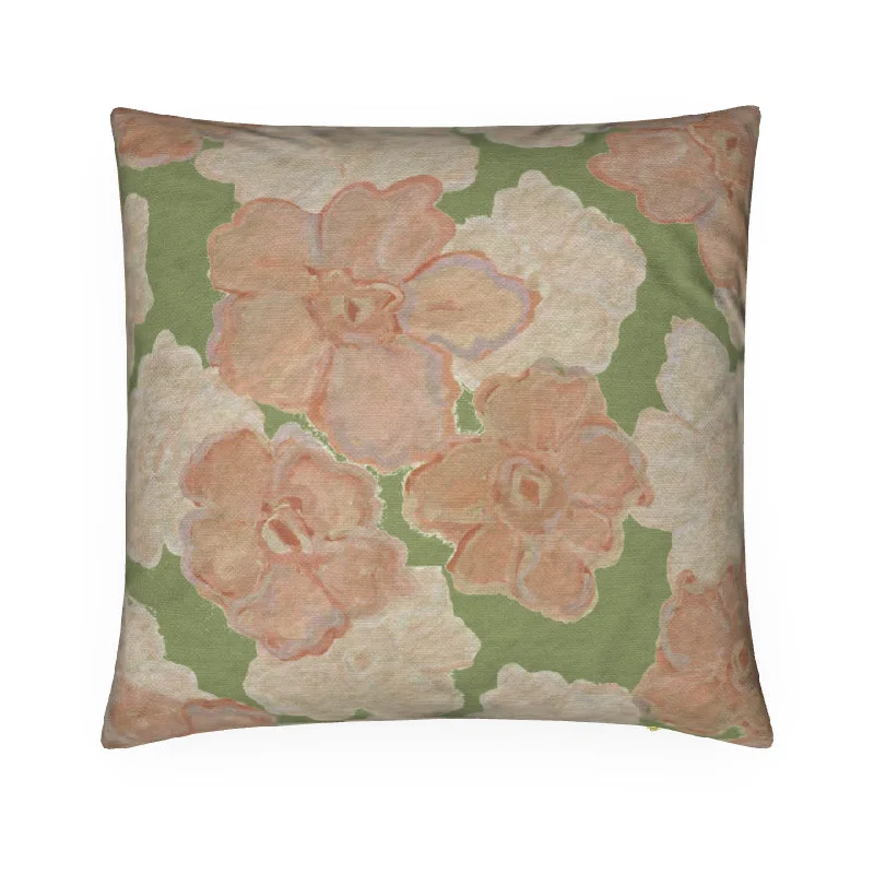 Cooling Pillows for Hot SleepersSoft and Fluffy Pillows for Bedroom ComfortTrois Fleurs Olive et Peche Large Repeat Luxury Pillow Cooling Pillows for Hot SleepersSoft and Fluffy Pillows for Bedroom ComfortTrois Fleurs Olive et Peche Large Repeat Luxury Pillow