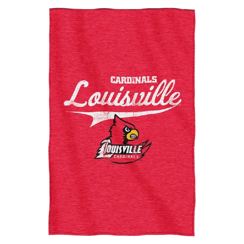 Cotton blankets for breathability and a lightweight feelLouisville Sweatshirt Throw Blanket Cotton blankets for breathability and a lightweight feelLouisville Sweatshirt Throw Blanket