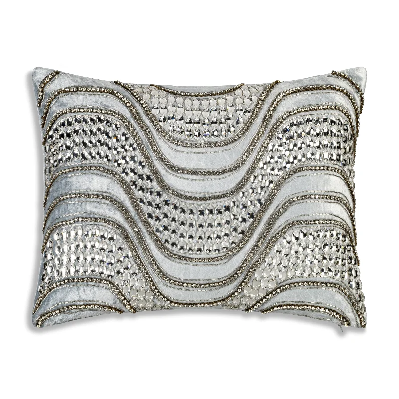 Velvet Pillows for a Touch of EleganceCooling Pillows for Hot SleepersNoelle Bedazzled Crystal Mist Lumbar Pillow Velvet Pillows for a Touch of EleganceCooling Pillows for Hot SleepersNoelle Bedazzled Crystal Mist Lumbar Pillow