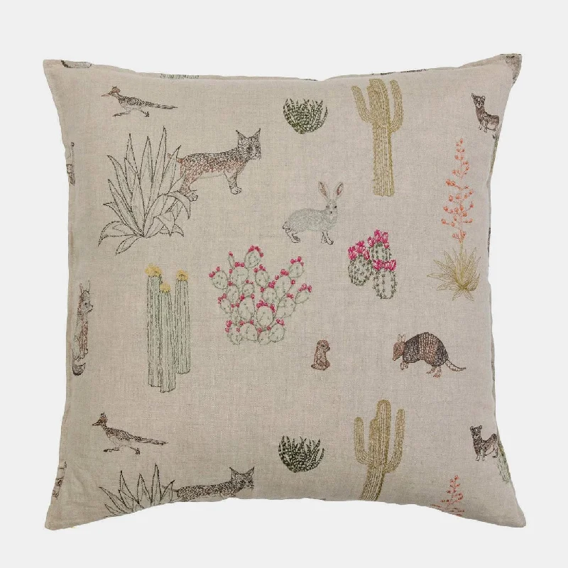 Down Alternative Pillows for Ethical ChoicesPlush Pillows for a Cozy BedSaguaro Desert Friends Square Pillow Down Alternative Pillows for Ethical ChoicesPlush Pillows for a Cozy BedSaguaro Desert Friends Square Pillow