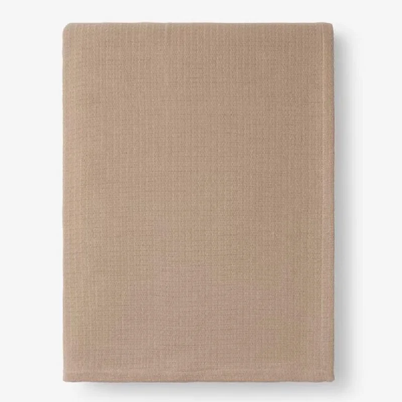 Silk blankets with a smooth and elegant touchTwin Size Cotton Weave Cotton Blanket Sand