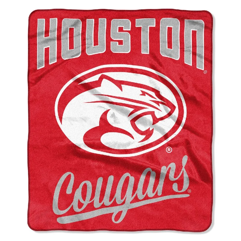 Mohair blankets with a unique sheen and softnessCOL 670 Houston Alumni Raschel