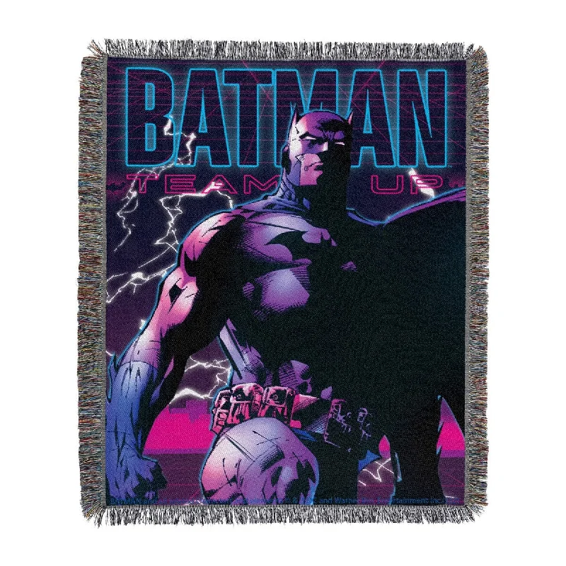 Mohair blankets with a unique sheen and softnessTeam Up Batman Tapestry