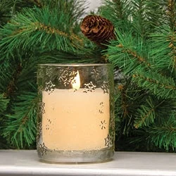 Bed skirts with a beach - themed printSnowflake Glass Jar LED Candle 4"x5"
