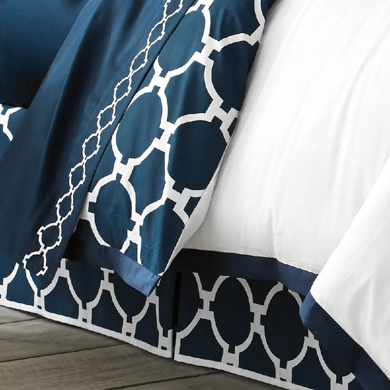 Queen - size bed skirts with ruffled edgesThe Curated Nomad Magnolia Reversible Bed Skirt Queen - size bed skirts with ruffled edgesThe Curated Nomad Magnolia Reversible Bed Skirt