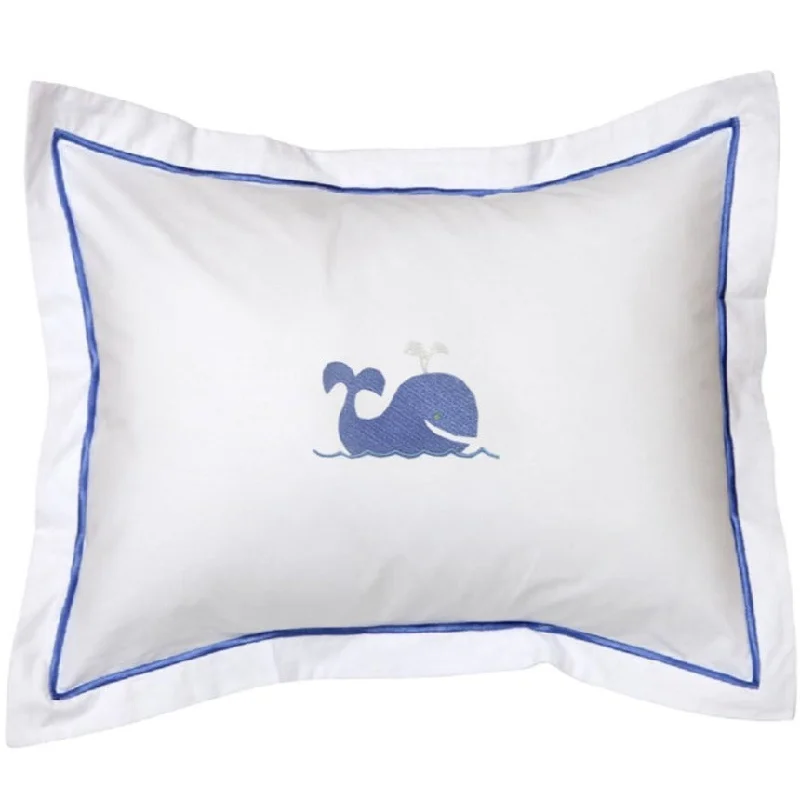 Orthopedic Pillows for Back Pain ReliefBaby Boudoir Pillow Cover in Whale Blue