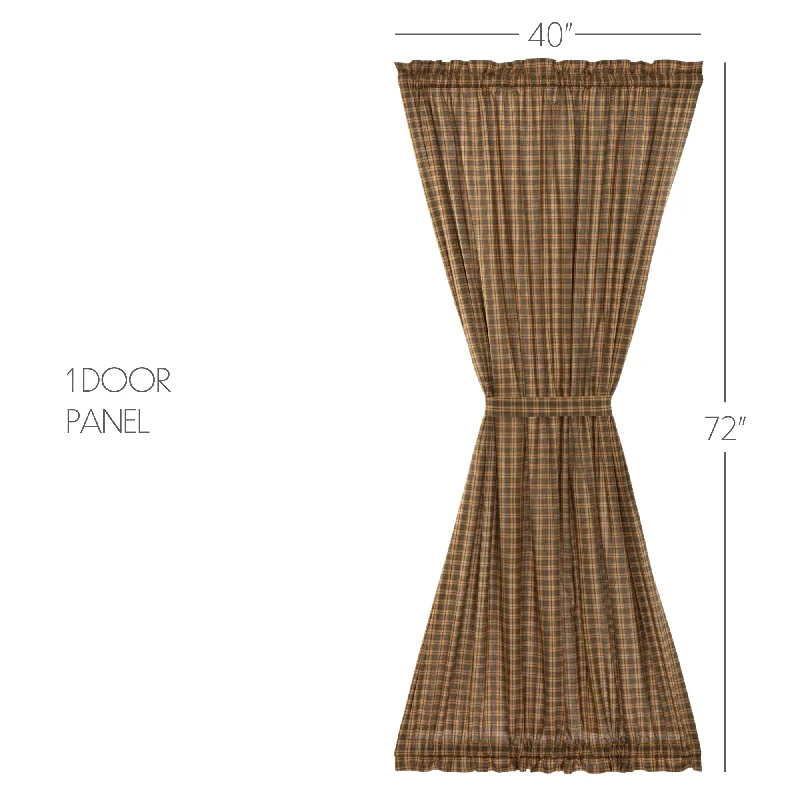 Bed skirts with a lace trim for a romantic touchCedar Ridge Door Panel 72x40