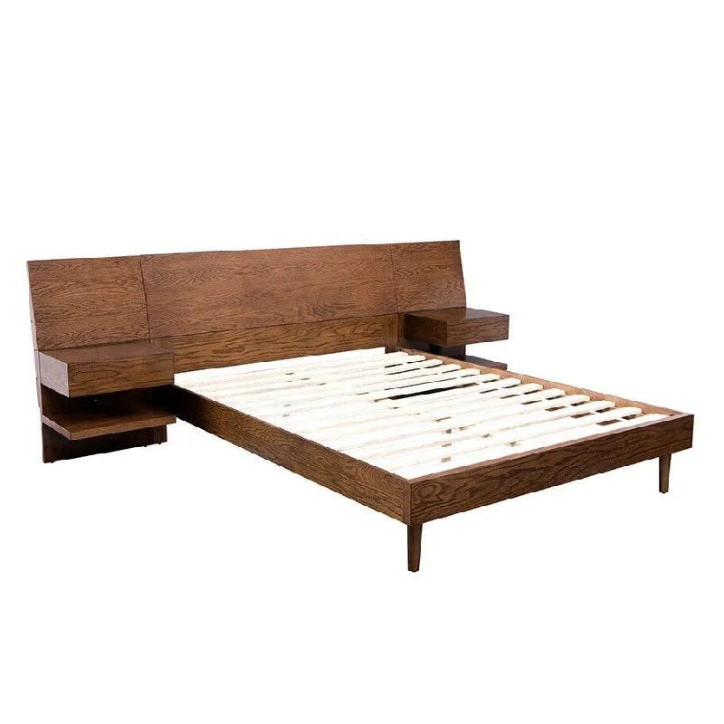 Bed skirts with a shabby - chic styleGracie Mills Kizzie Modern Bed with Attached Nightstands Bed skirts with a shabby - chic styleGracie Mills Kizzie Modern Bed with Attached Nightstands