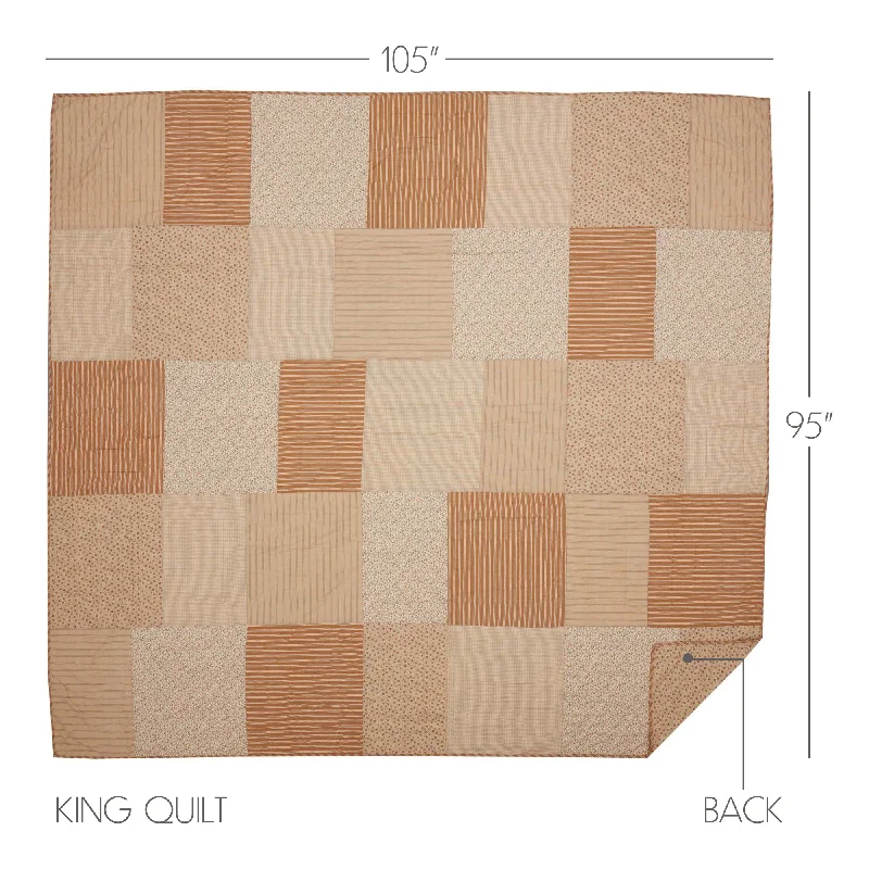 Bed skirts in neutral colors for easy pairingCamilia King Quilt 105Wx95L