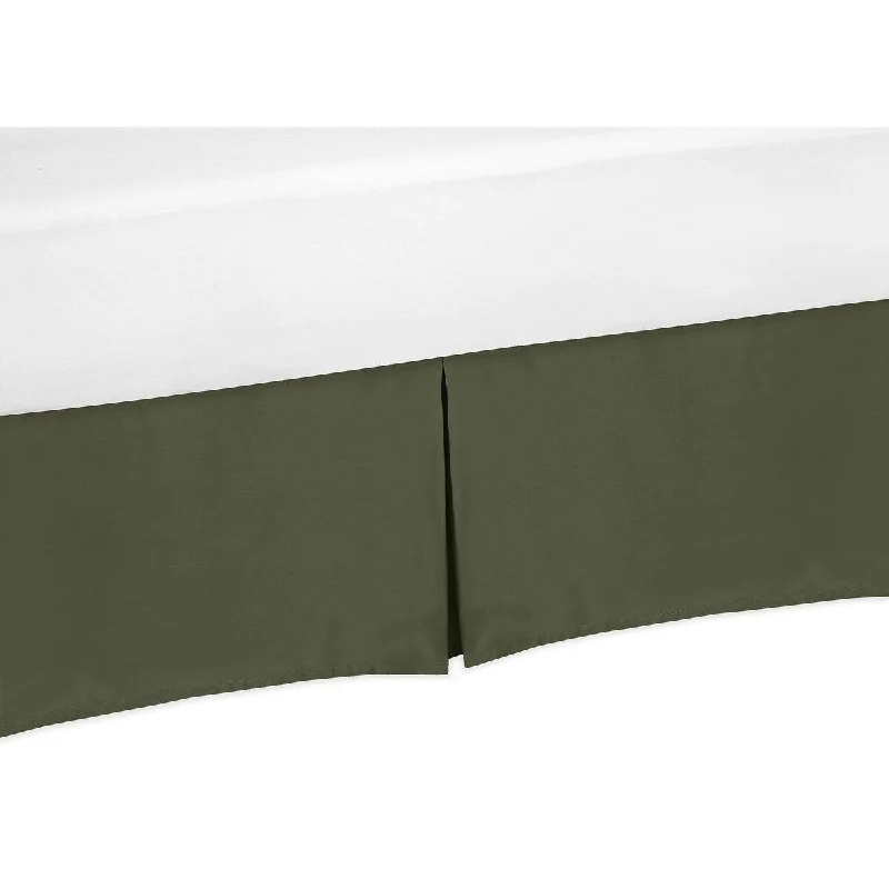 Bed skirts with a lace trim for a romantic touchDark Green Queen Bed Skirt for Woodland Camo Collecton - Solid Color Hunter Forest Olive Rustic Deer Bed skirts with a lace trim for a romantic touchDark Green Queen Bed Skirt for Woodland Camo Collecton - Solid Color Hunter Forest Olive Rustic Deer