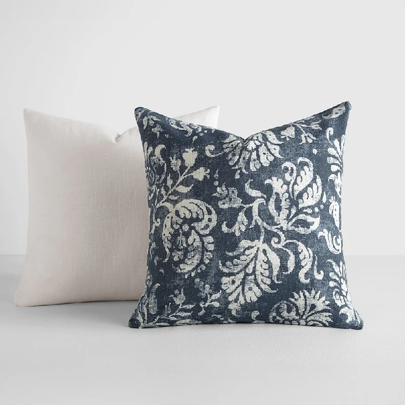 Bolster Pillows for Sofa Decoration2-Pack Distressed Floral Décor Throw Pillows