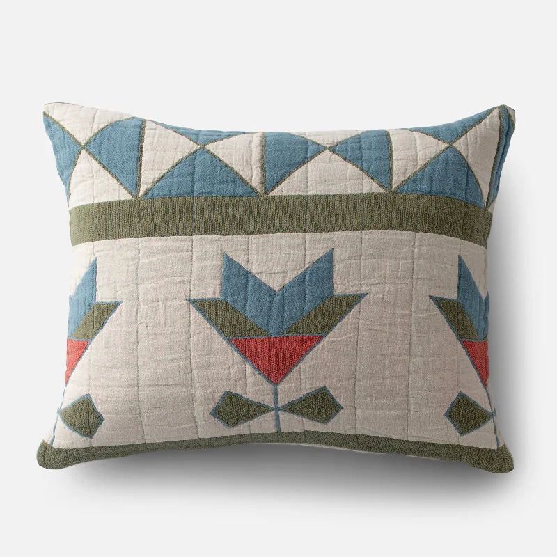 Down Alternative Pillows for Ethical ChoicesSchoolhouse x Rachel Murray Windmill Cotton Sham