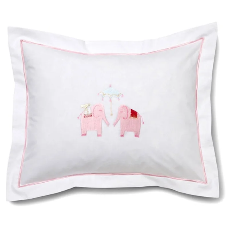 Orthopedic Pillows for Back Pain ReliefBaby Boudoir Pillow Cover in Umbrella Elephants Pink