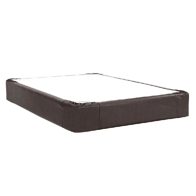 Bed skirts with a high - quality elastic waistbandAllan Andrews Faux Leather Boxspring Cover Bed skirts with a high - quality elastic waistbandAllan Andrews Faux Leather Boxspring Cover