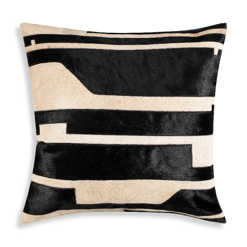Bolster Pillows for Sofa DecorationHudson Black Hide Pillow