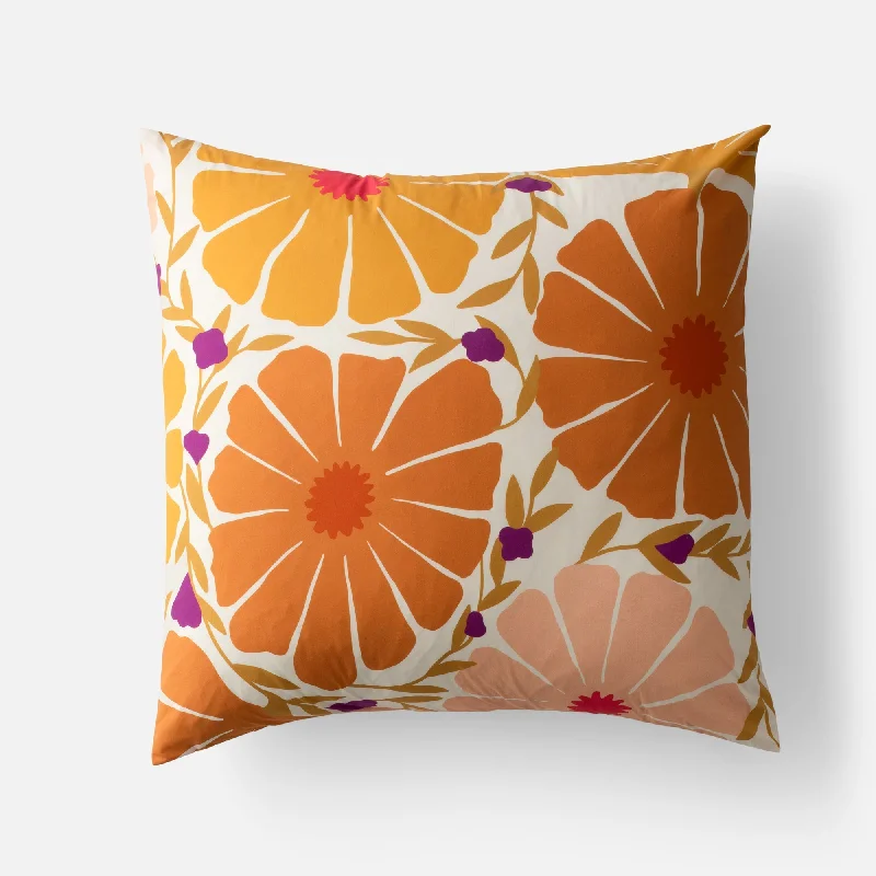 Adjustable Pillows for Customized ComfortSunburst Floral Pillow Sham