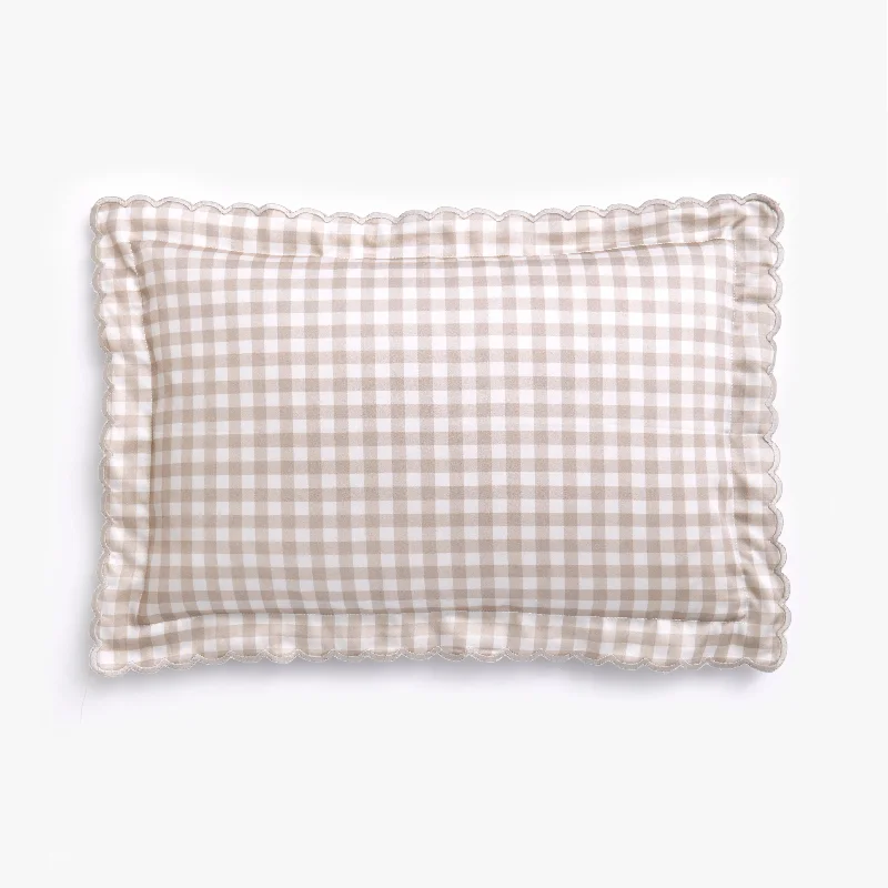 Firm Pillows for Side SleepersPicnic Gingham Toddler Pillow - Beige