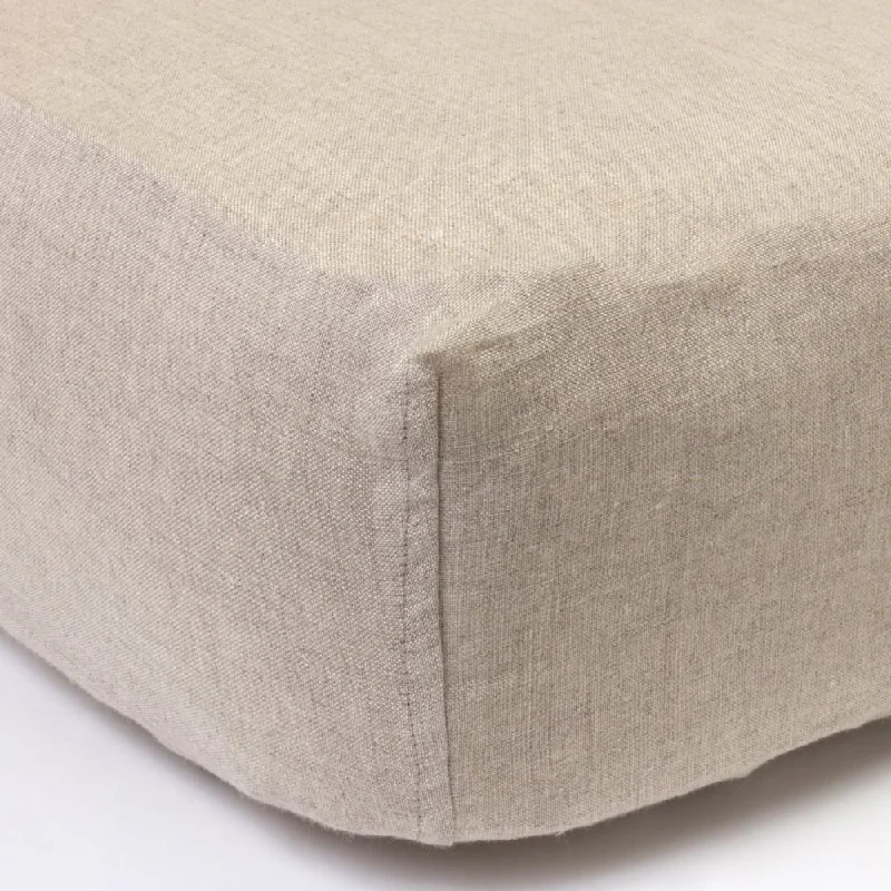 Bed skirts with a high - thread count for a quality feelBox Spring Cover, Linen, Natural, CA King Bed skirts with a high - thread count for a quality feelBox Spring Cover, Linen, Natural, CA King