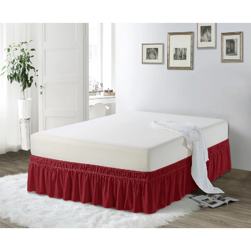 Bed skirts with a geometric print for a modern aestheticDe Moocci Easy Wrap Platform-Free 16-inch Drop Bed Skirt Bed skirts with a geometric print for a modern aestheticDe Moocci Easy Wrap Platform-Free 16-inch Drop Bed Skirt