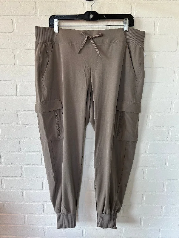 Tan Athletic Pants All In Motion, Size 12