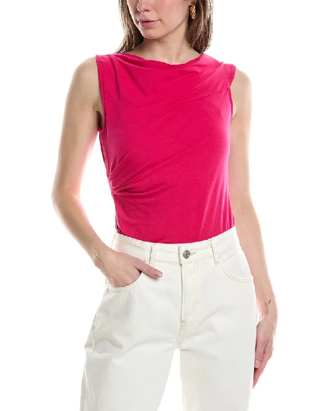 Helmut Lang Asymmetrical Neckline Top