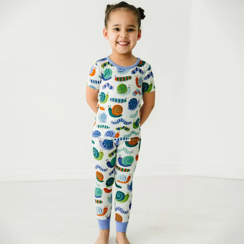 Inchin' Along Two-Piece Short Sleeve Pajama Set