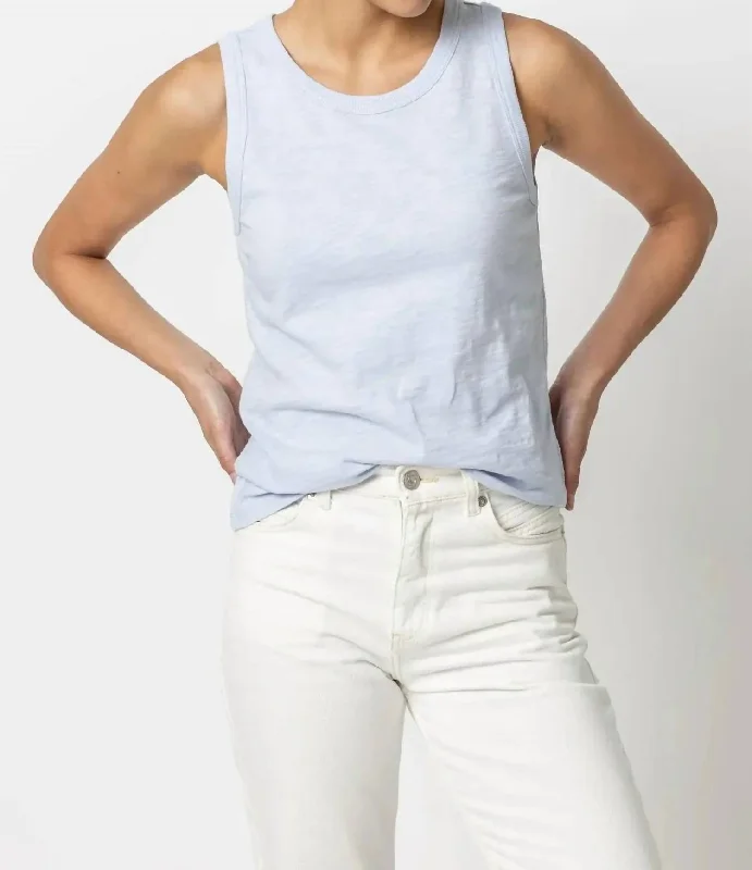 Back Seam Tank Top In Hyacinth