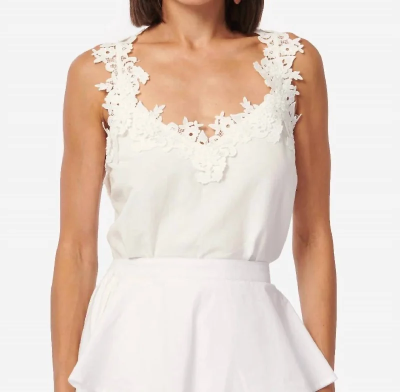 Chels Camisole Top In White