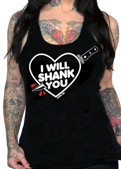 I Will Shank You Racerback Tank