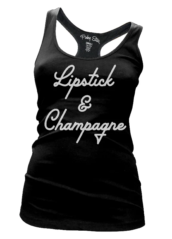 Lipstick And Champagne Tank