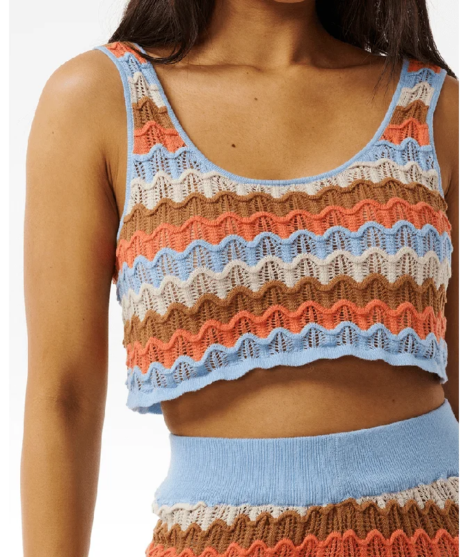 Rip Curl Santorini Sun Crochet Tank-Multi