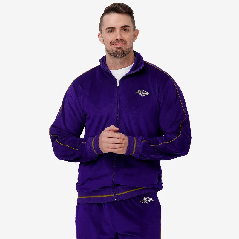 Baltimore Ravens Velour Zip Up Top