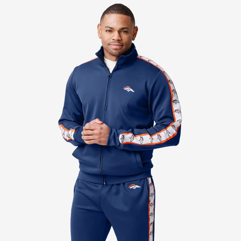 Denver Broncos Stripe Logo Track Jacket