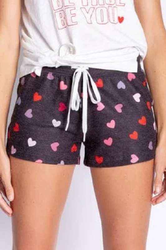 PJ Salvage Kiss Me Goodnight Hearts Short