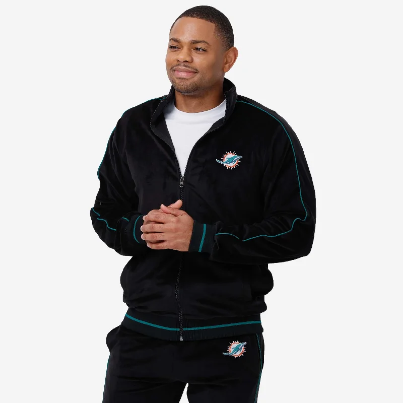 Miami Dolphins Velour Zip Up Top