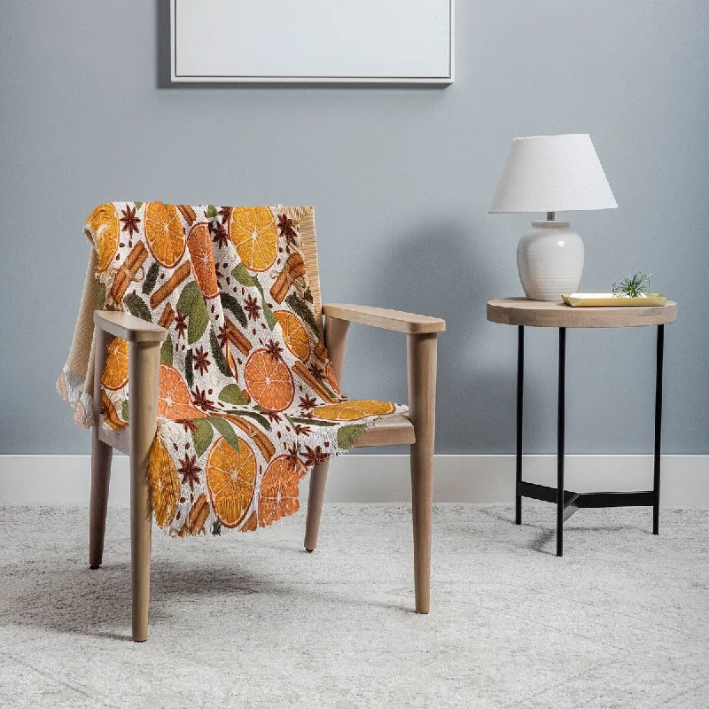 Chenille blankets with a thick and fuzzy textureAvenie Christmas Cinnamon Spice Throw Blanket