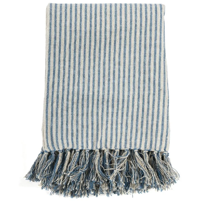 King - size blankets to cover large beds comfortablyBenny 50"x 70" Throw Blanket in Blue Natural By Kosas Home King - size blankets to cover large beds comfortablyBenny 50"x 70" Throw Blanket in Blue Natural By Kosas Home