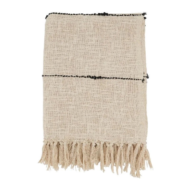 Cashmere blankets for ultimate softness and luxuryBoho Luxe Textured Stripe Fringe Throw Blanket
