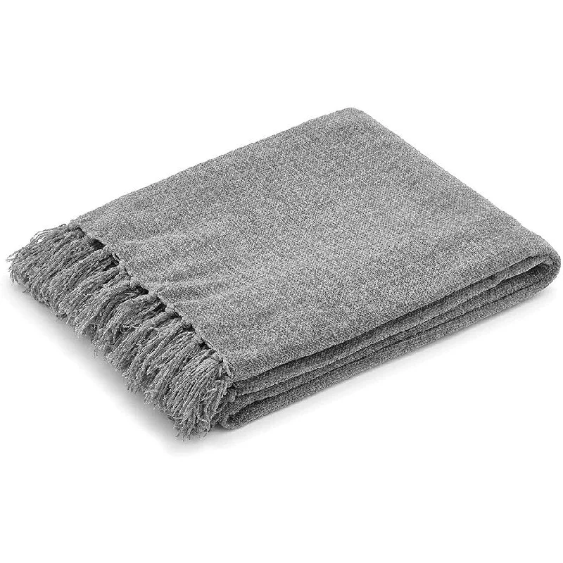 Acrylic blankets for a soft and affordable alternativeChenille Throw Blanket - Breathable Polyester with Decorative Fringe - Wrinkle and Fade Resistant - 50" x 60" Acrylic blankets for a soft and affordable alternativeChenille Throw Blanket - Breathable Polyester with Decorative Fringe - Wrinkle and Fade Resistant - 50" x 60"