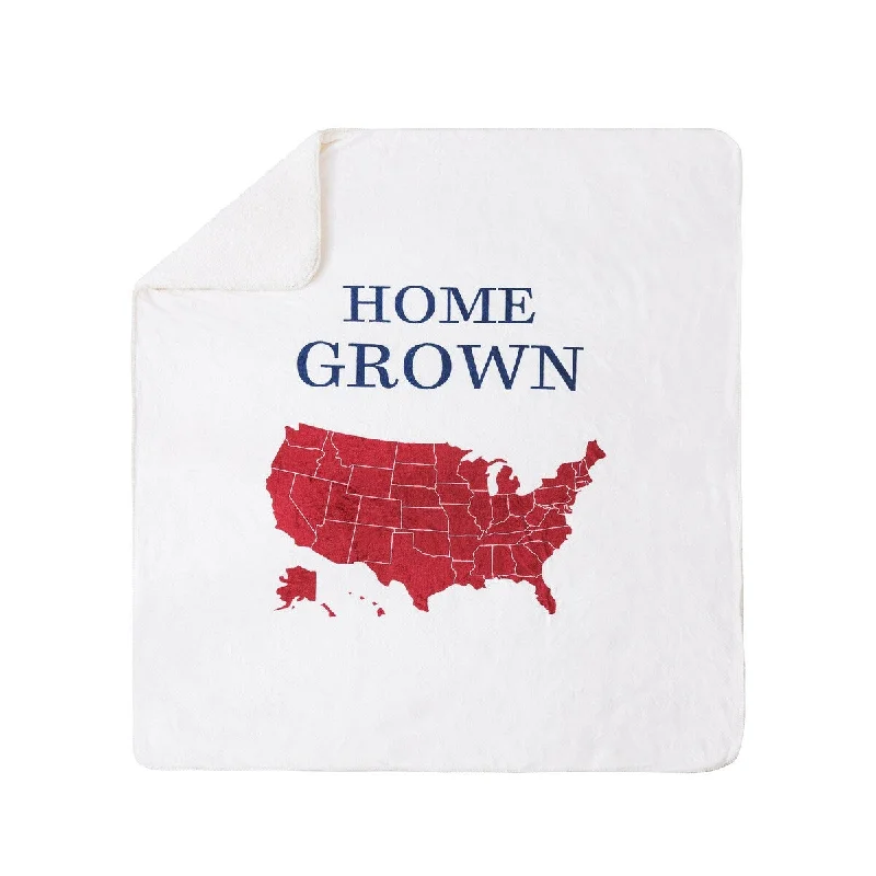 Silk blankets with a smooth and elegant touchCountry Living Home Grown Throw