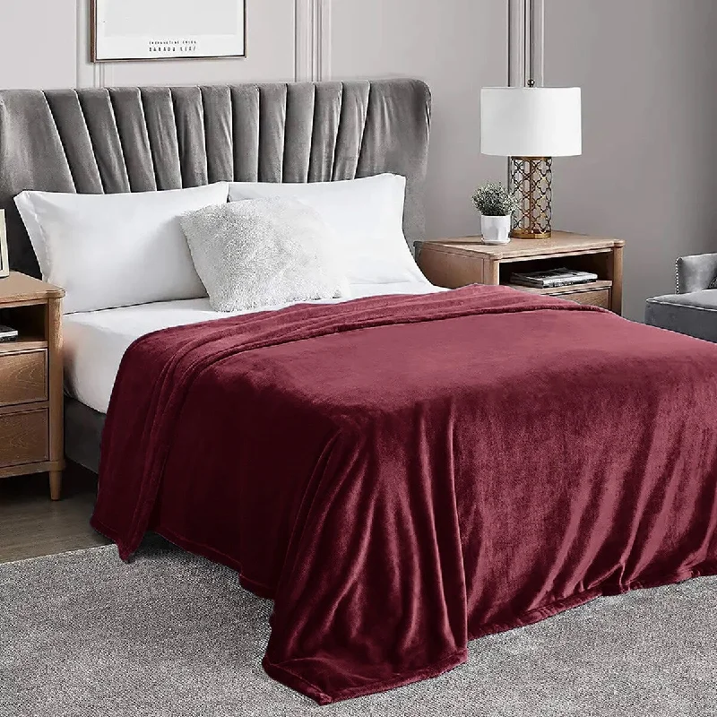 Rayon from bamboo blankets for a silky and breathable feelCozy Microfiber Extra Soft Solid Color Throw Bed Blanket Rayon from bamboo blankets for a silky and breathable feelCozy Microfiber Extra Soft Solid Color Throw Bed Blanket